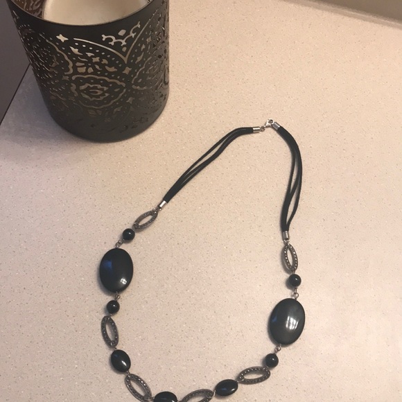 925 Sterling silver black onyx’s necklace - Picture 2 of 4